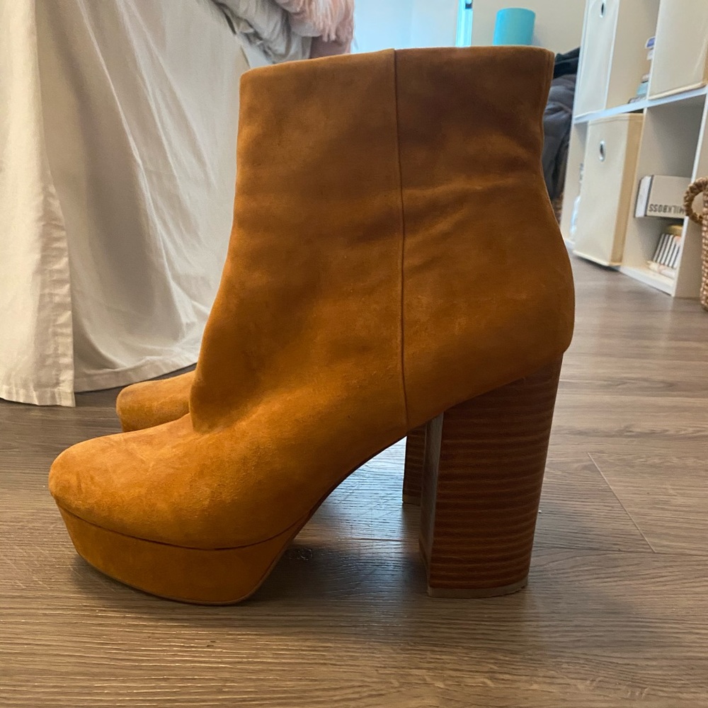 Steve Madden Platform Booties - Suede
